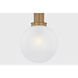 Tobias 1 Light 15.75 inch Patina Brass Pendant Ceiling Light